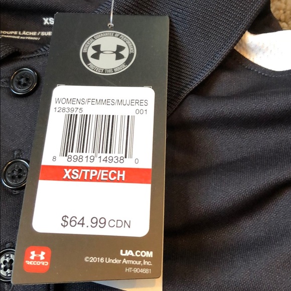 NWT Women’s Under Armour Color Block Polo Shirt - Picture 12 of 13